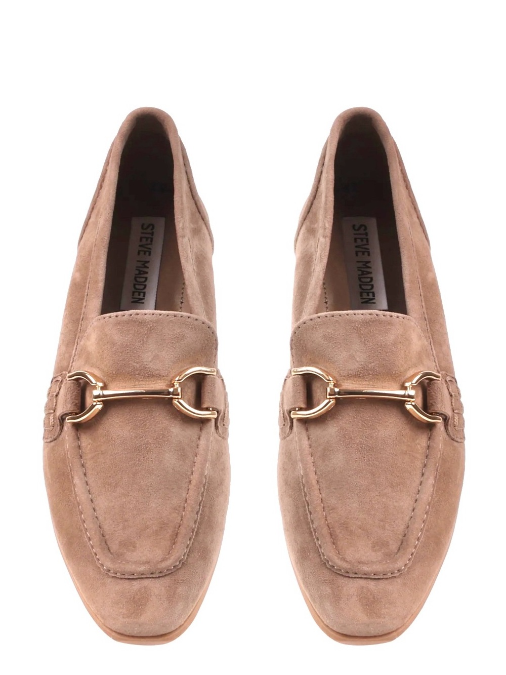 Steve Madden KEREN Tan Suede Loafers with buckle women’s size 8 - Picture 2 of 3